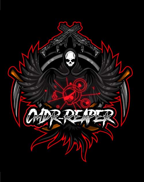 cmdr reaper gaming maskottchen logo von logodesigner augsburg